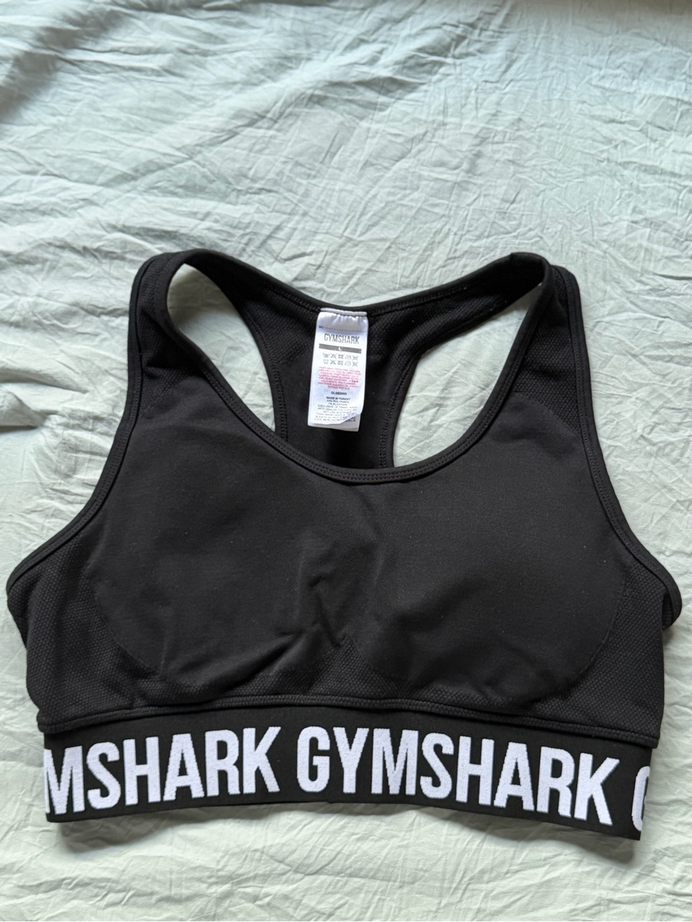 Gymshark Flex Sports Bra , Size L – Racerback, Logo Band (Discontinued Style)